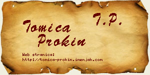 Tomica Prokin vizit kartica